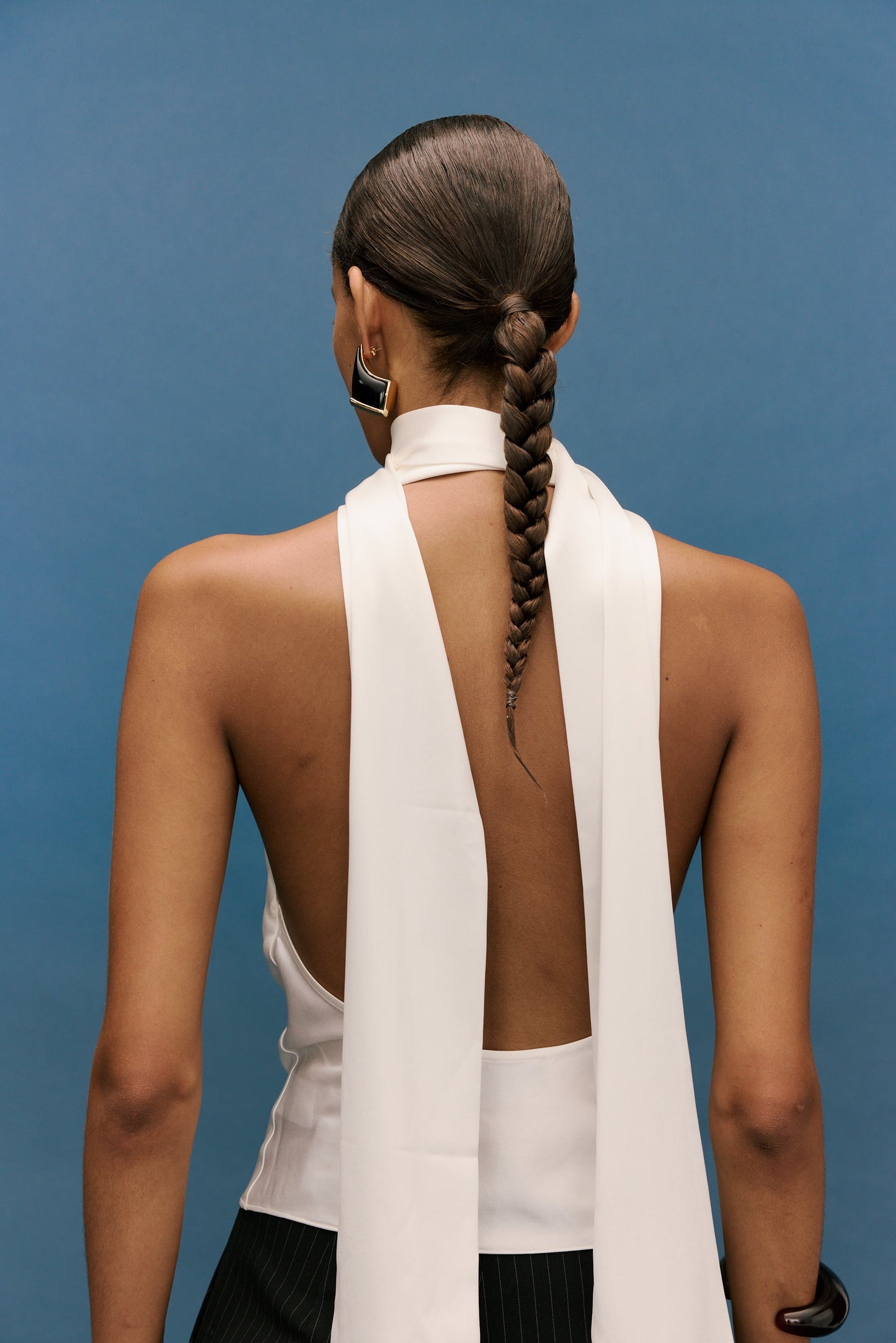 Indra Cowl Top Ivory