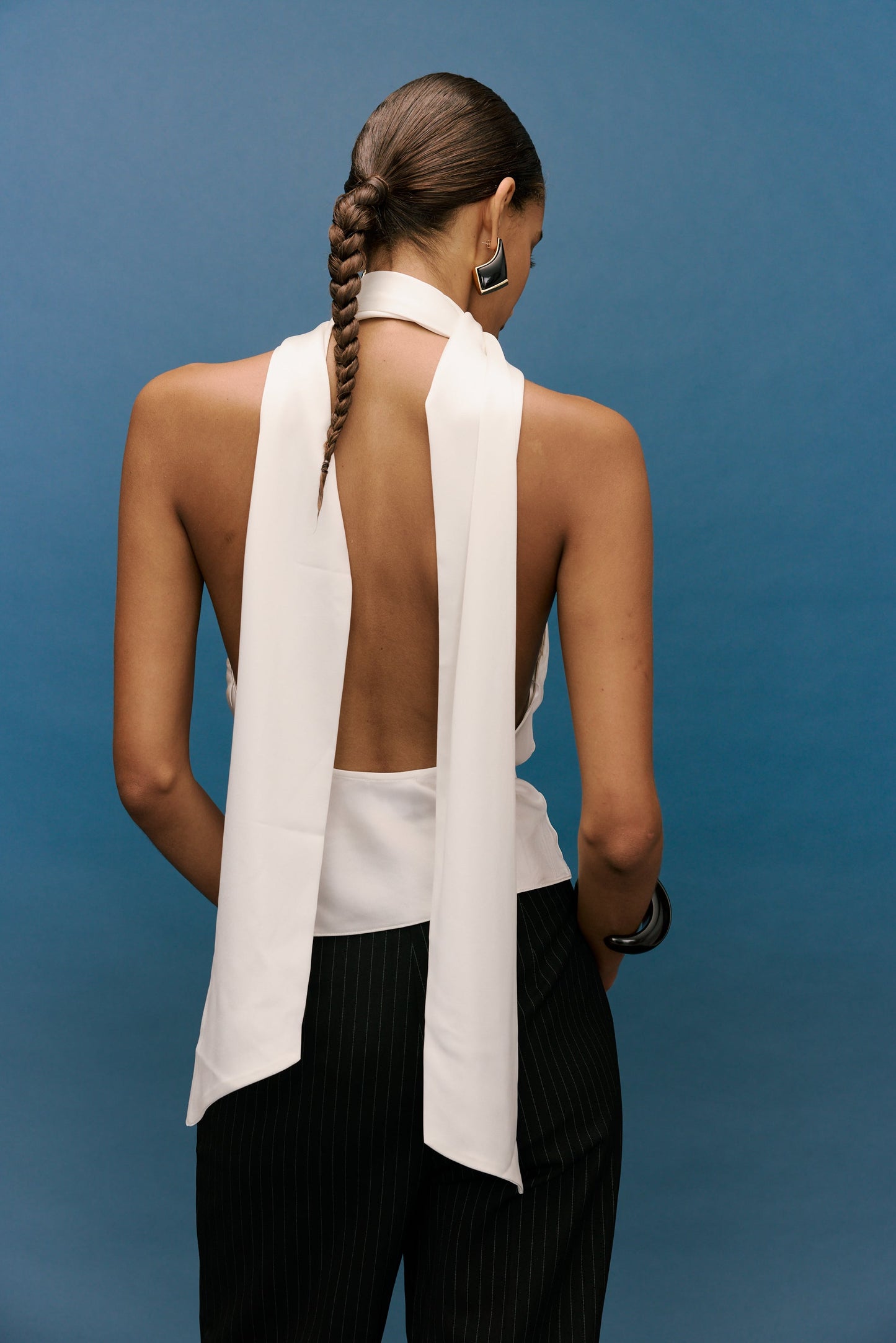 Indra Cowl Top Ivory
