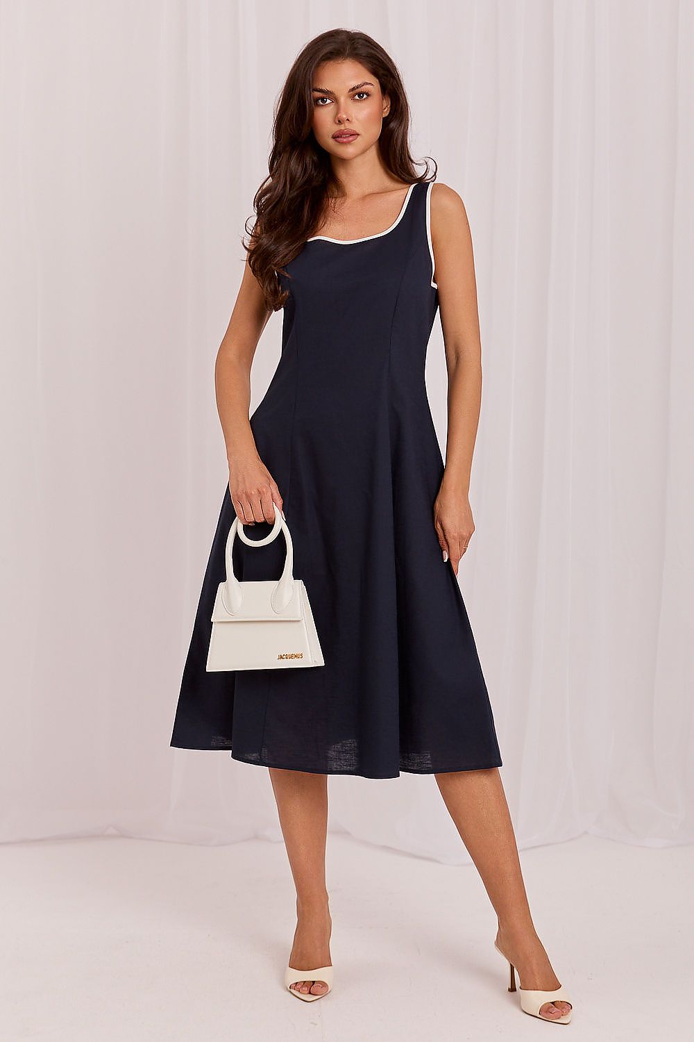 Calista Midi Dress Navy