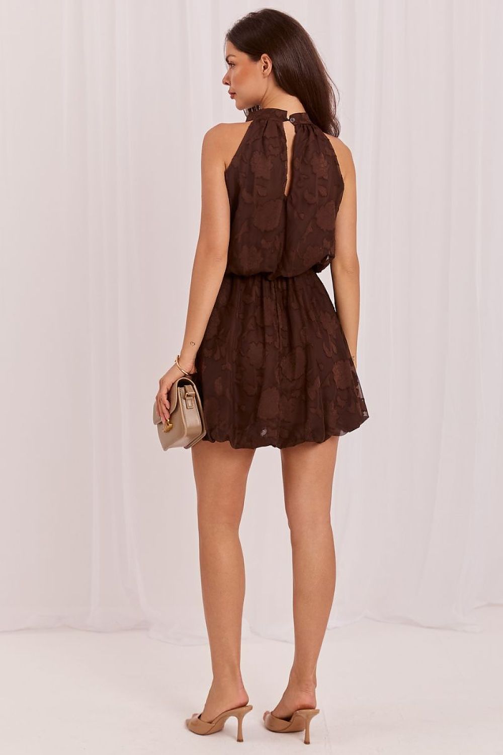 Lunara Lace Dress Brown