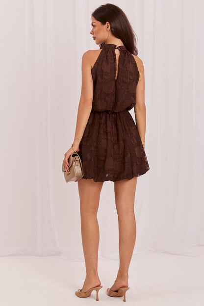 Lunara Lace Dress Brown