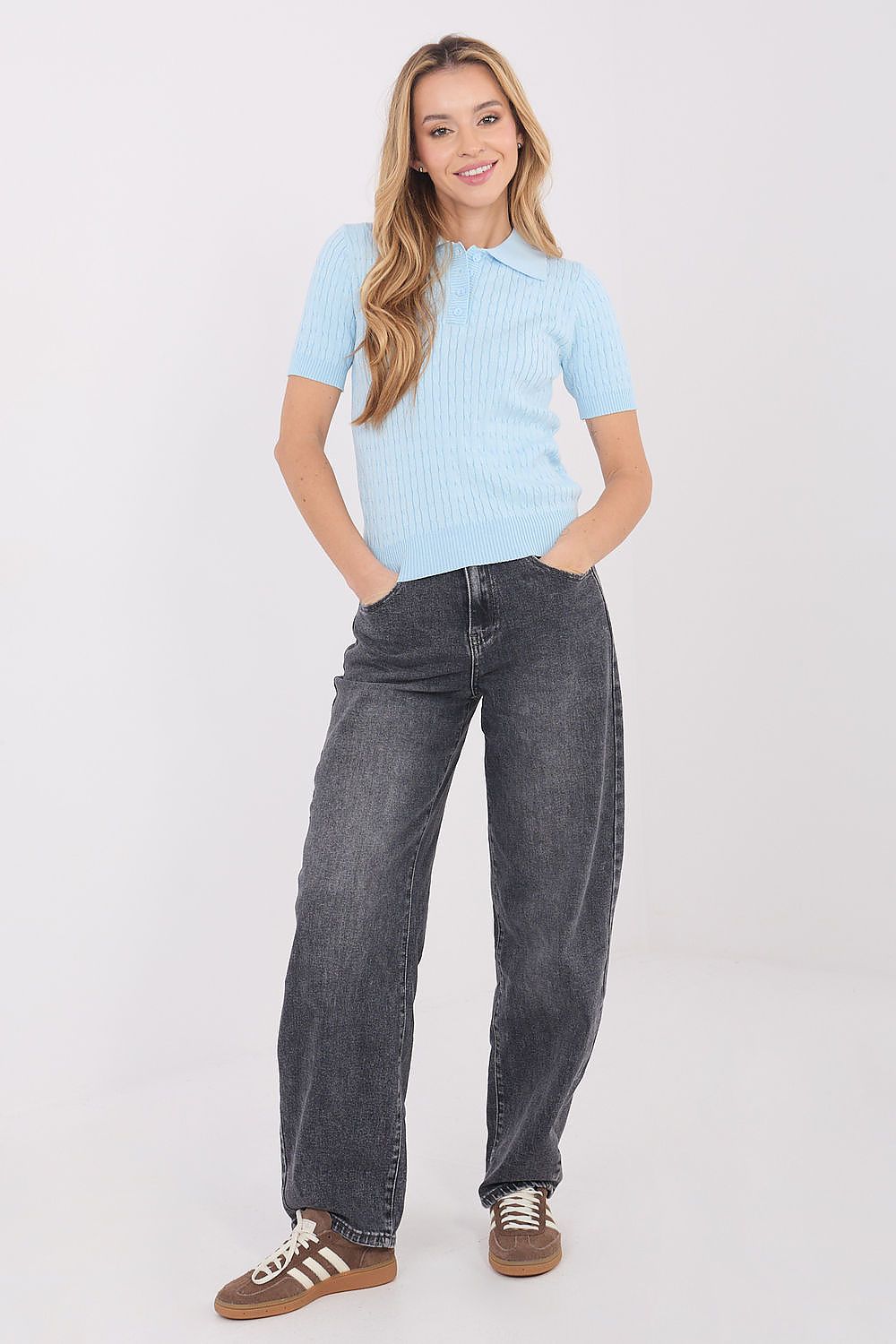  Short sleeve sweater model 222826 Factory Price 